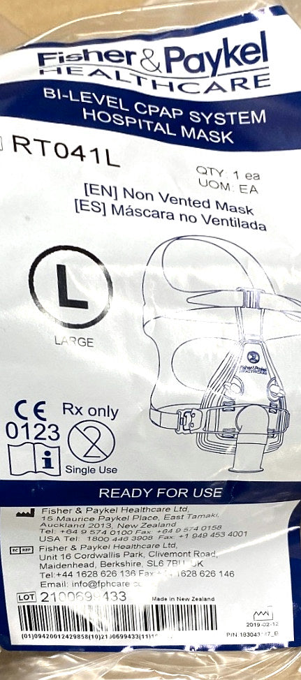 RT041L - FISHER & PAYKEL - Non Vented Mask, (EA/24)