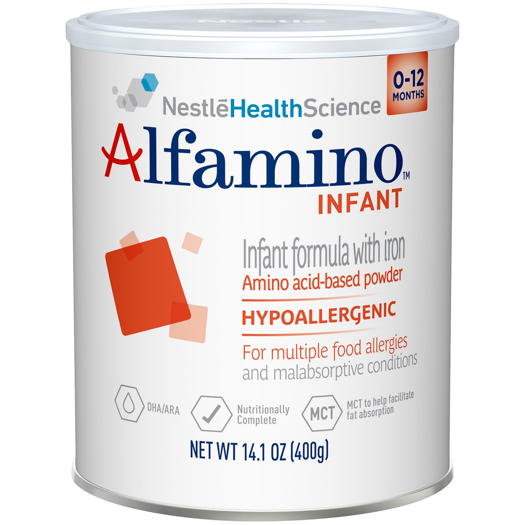 984025 - Alfamino - Alfamino Infant Formula, for Infant age 1 year with Food Allergies, 14.1 oz., Case of 6, (CS)