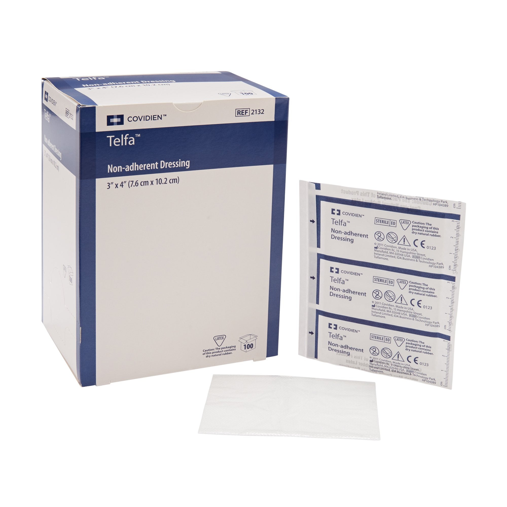 9973 - Telfa - Telfa Ouchless Non-Adherent Dressing 3 X 4 in Sterile , 2132 Pack of 1, (EA)