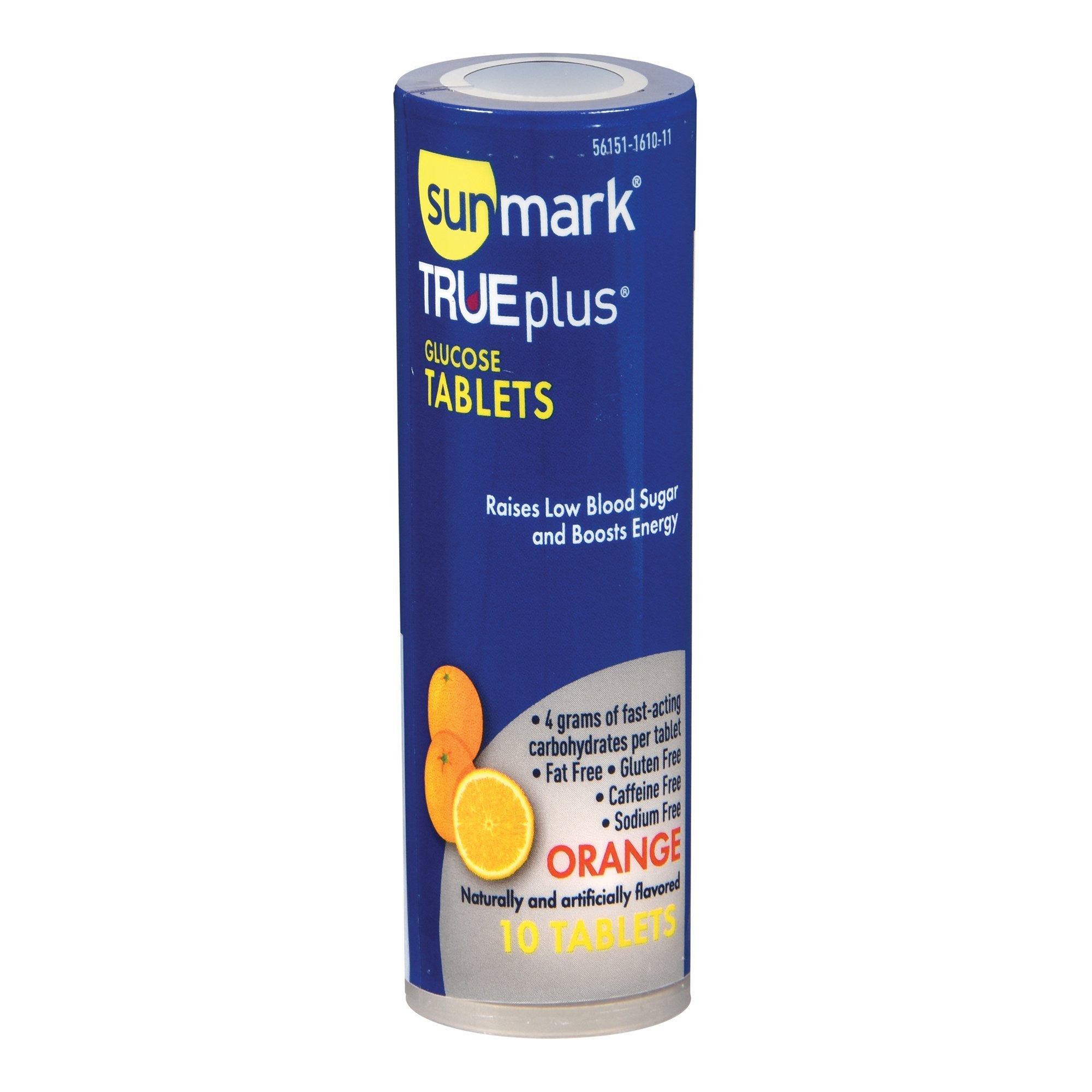 997490 - sunmark - Glucose Supplement sunmark TRUEplus Chewable Tablet Orange Flavor Carton of 6, (CT)