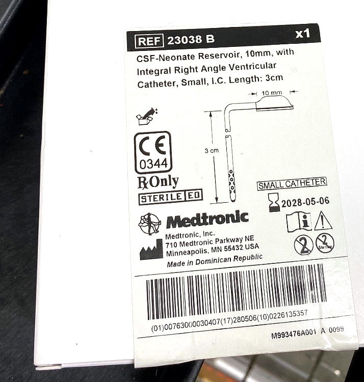 23038 B - MEDTRONIC PS MEDICAL - RES 23038 B NEONATE W/INT RA CATH 30, (EA/1)