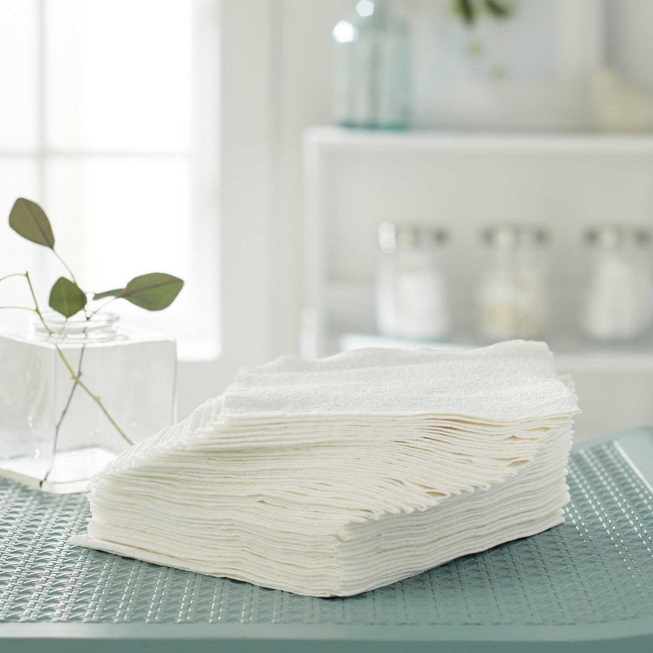 579248 - McKesson - Washcloth McKesson 13 x 13 Inch White Disposable 18-950755 Case of 1, (CS)