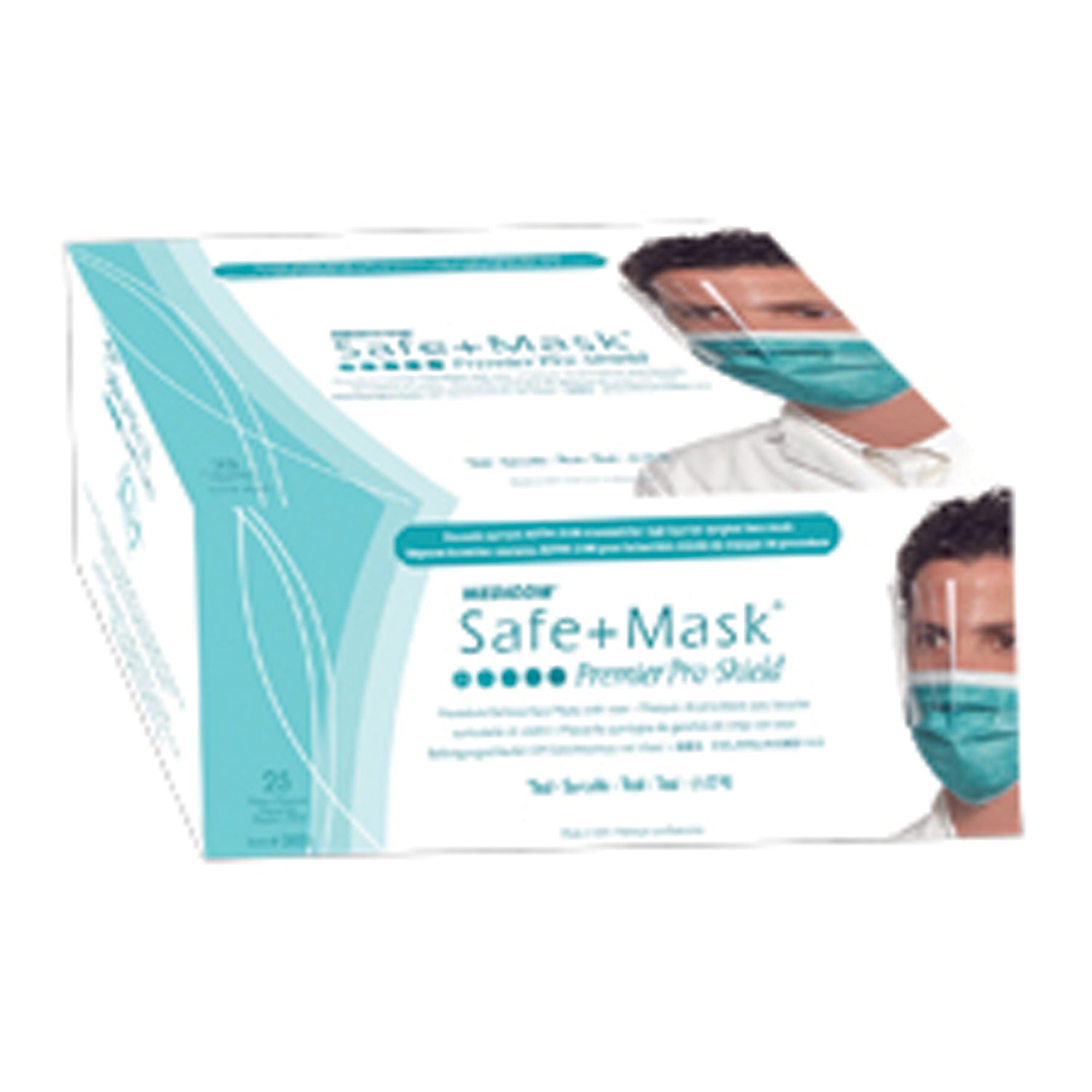 2125 - AMD-Medicom - Shield, Teal, 25/bx, 4 bx/cs    , cs