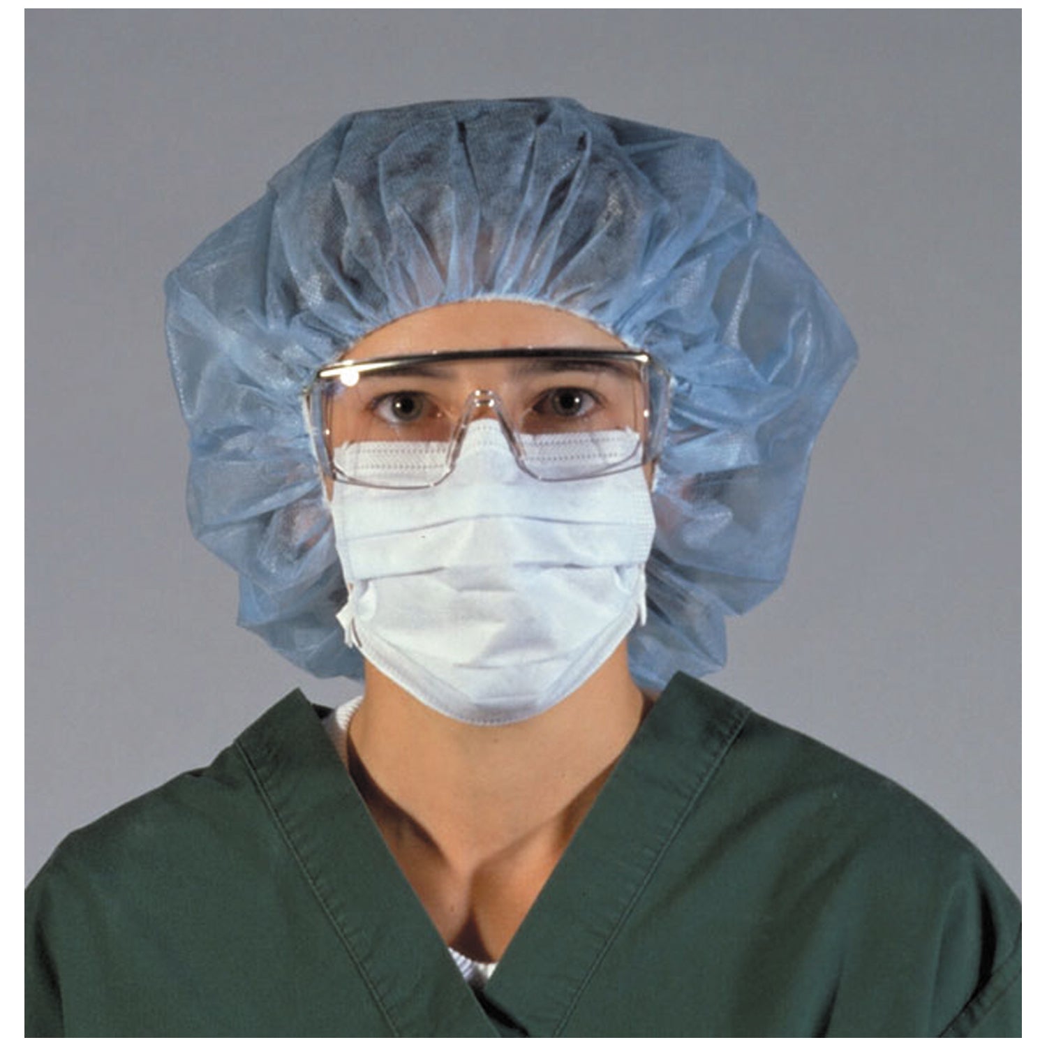 8004 - AMD-Medicom - Bouffant Cap, 24", Blue, 100/bx, 5 bx/cs    , cs