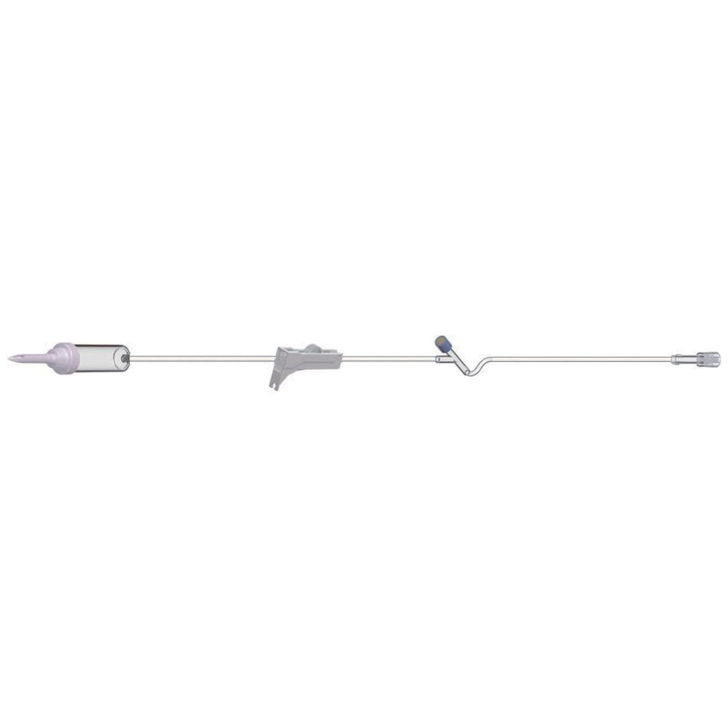 108301 - Amsino International, Inc. - IV Admin Set, 10 Drops Per mL, 83" Length, 17 mL Priming Volume, Non-Vented, Roller Clamp, 1 Y Site, Rotating Male Luer Lock, PE Poly Pouch, 50/cs (75 cs/plt)    , cs