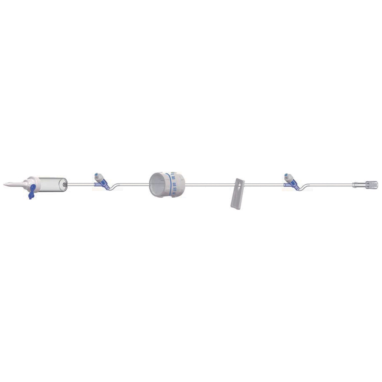 AFS208 - Amsino International, Inc. - IV 輸液管理套裝，100”，流量控制器，2 個無針注射部位，50 個/箱，箱裝