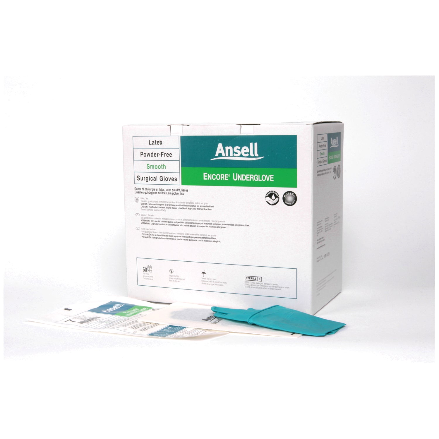 2018465 - Ansell - Surgical Gloves, Sterile, Latex, Powder Free (PF), Size 6½, 50 pr/bx, 4 bx/cs (US Only)    , cs