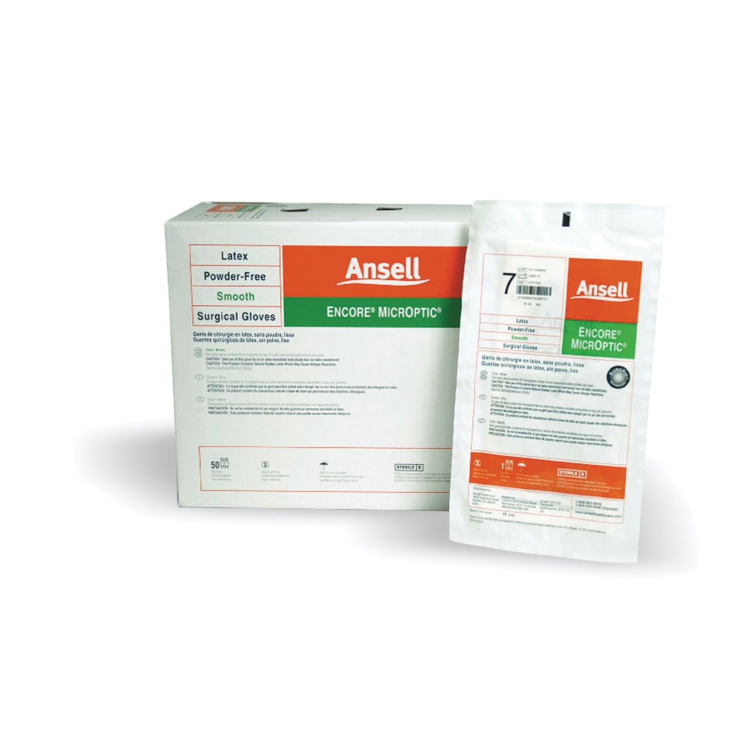 5787004 - Ansell - Surgical Gloves, Size 7½, 50 pr/bx, 4 bx/cs (US Only)    , cs