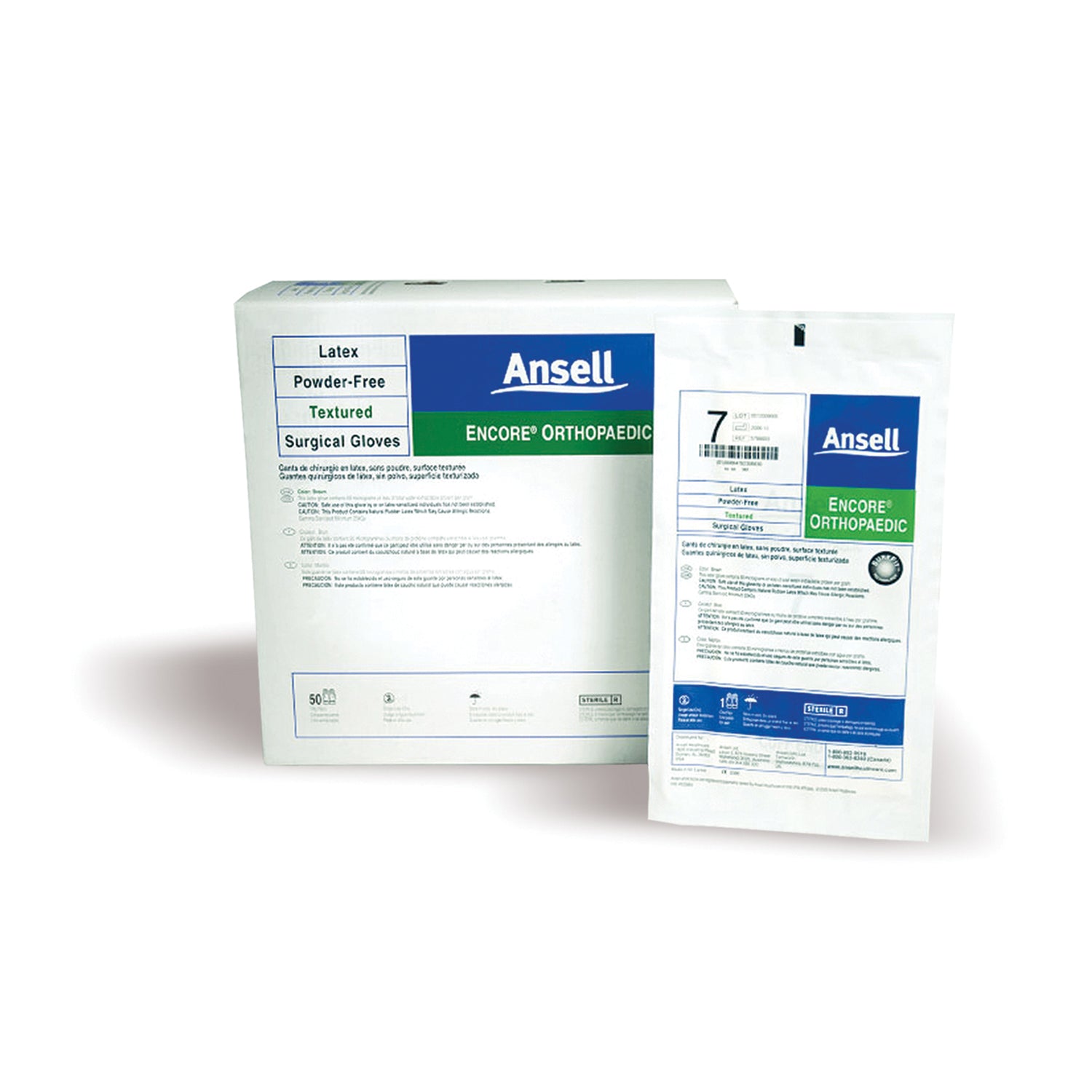 5788004 - Ansell - Surgical Gloves, Size 7½, 50 pr/bx, 4 bx/cs (US Only)    , cs