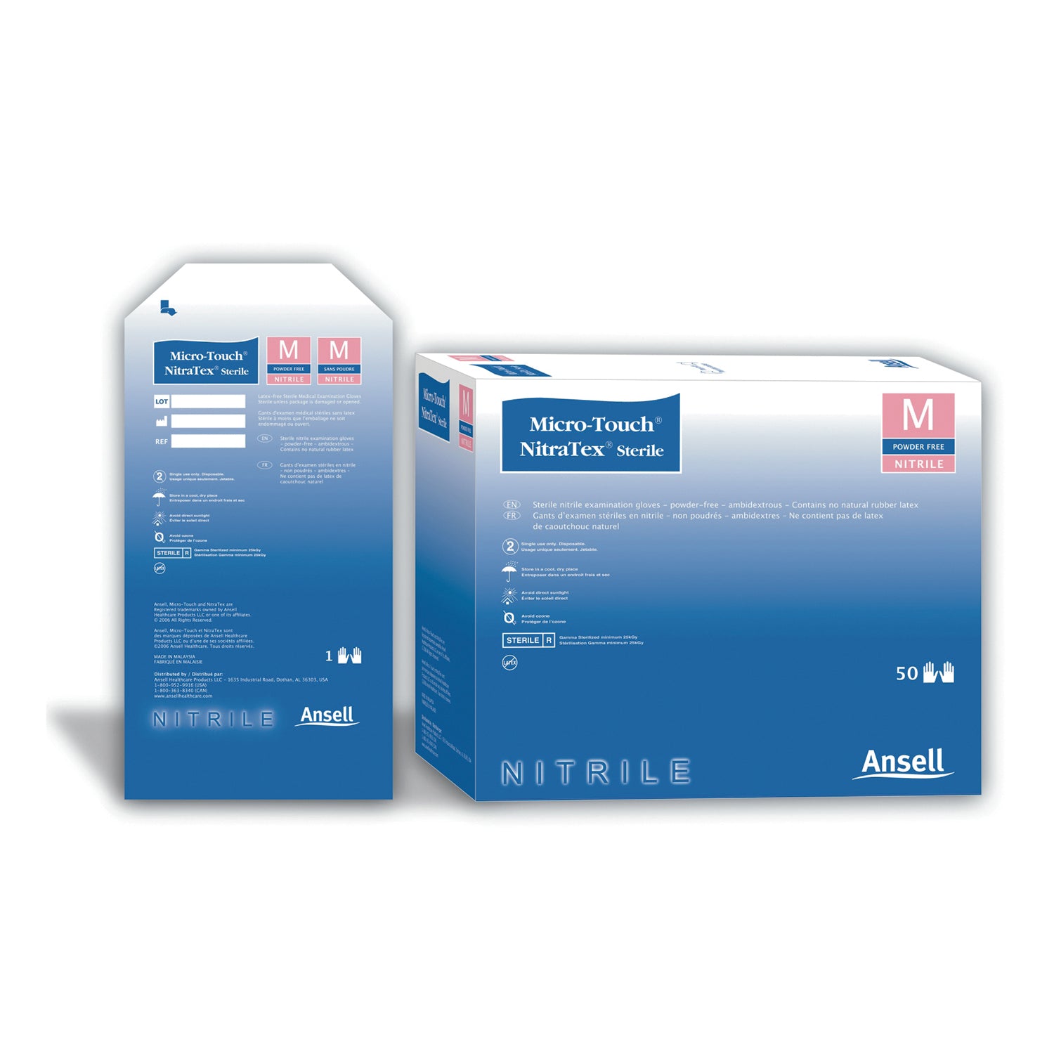6034151 - Ansell - Exam Gloves, Sterile, Small, Pairs, 50 pr/bx, 4 bx/cs (US Only)    , cs
