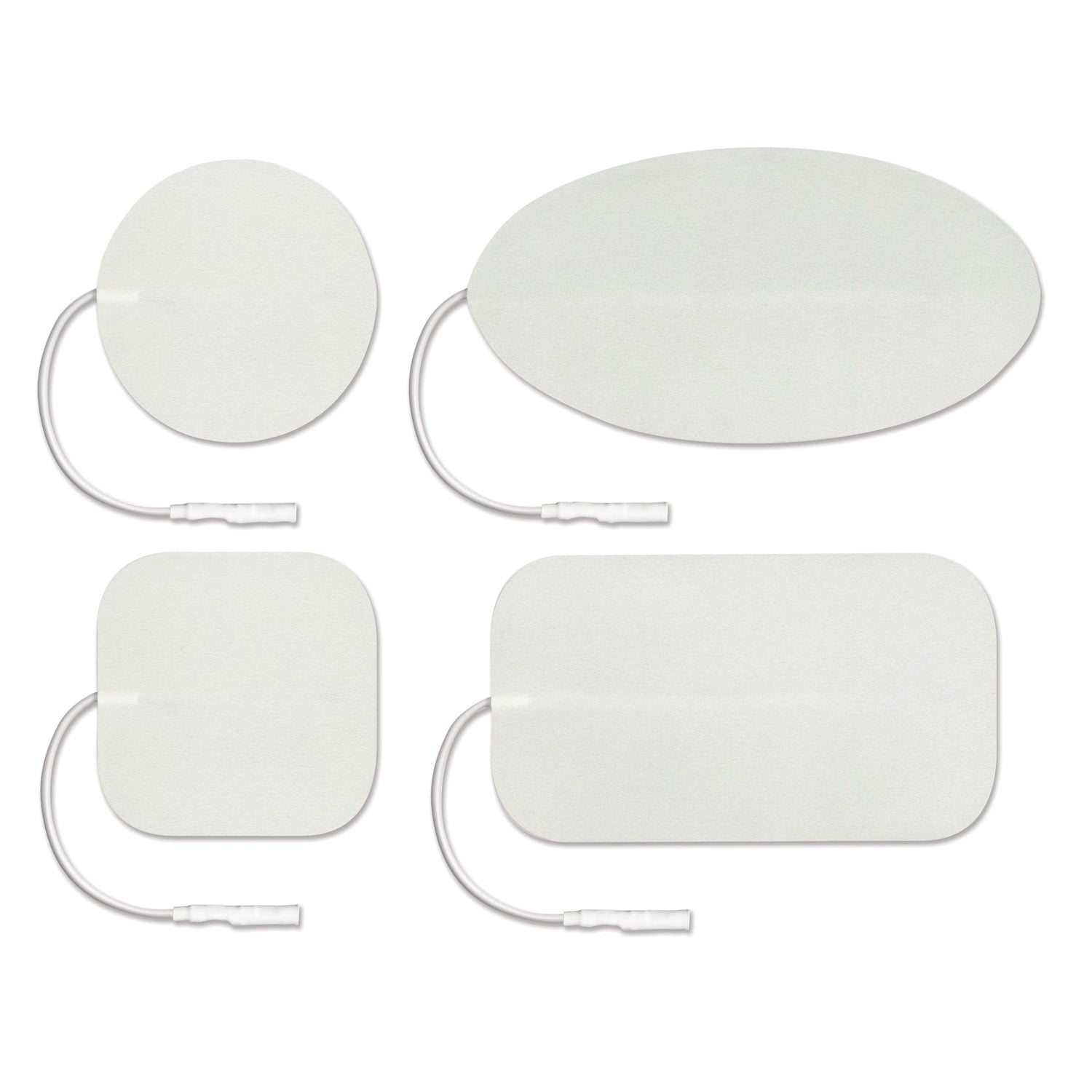 CFF204 - Axelgaard - ValuTrode Foam Electrode, White Foam Top, 2" x 4" Oval, 4/pk, 10 pk/bg, 1 bg/cs (090168)    , cs