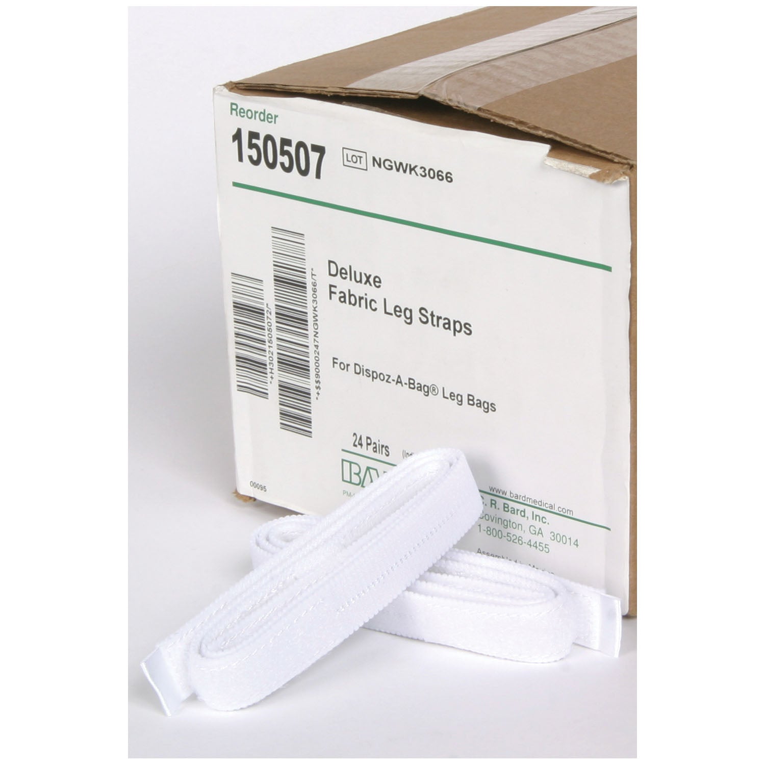 150507 - Bard Medical - Deluxe Fabric Leg Straps, 24", 24 pr/cs (US Only)    , cs