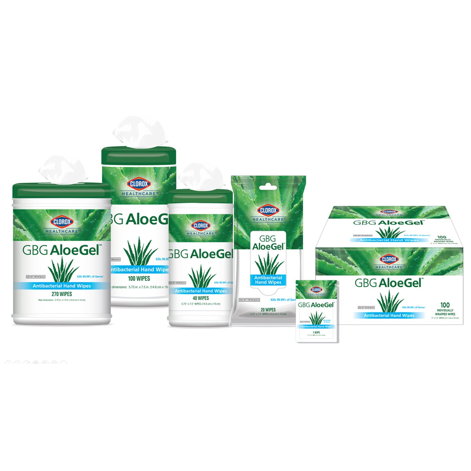 BBP18894 - Brand Buzz - Clorox Healthcare Sanitizing Hand Wipes, 40 ct Canister, 6/cs (HAZMAT Fees Apply, cannot ship via Air or to AK, GU, HI, MP, PR, VI)  REQUIRES HAZMAT SHIPMENT , cs