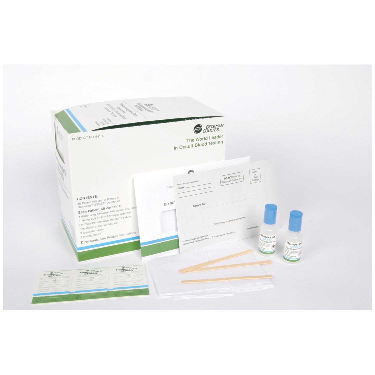64130A - HemoCue America - Hemoccult II® SENSA® Dispensapak™ Plus, 4 bx/cs (Minimum Expiry Lead is 90 days) (Item is Non-Returnable) (US & Canada Only) (HAZMAT Fees Apply, cannot ship via Air or to AK, GU, HI, MP, PR, VI)  REQUIRES HAZMAT SHIPMENT , cs