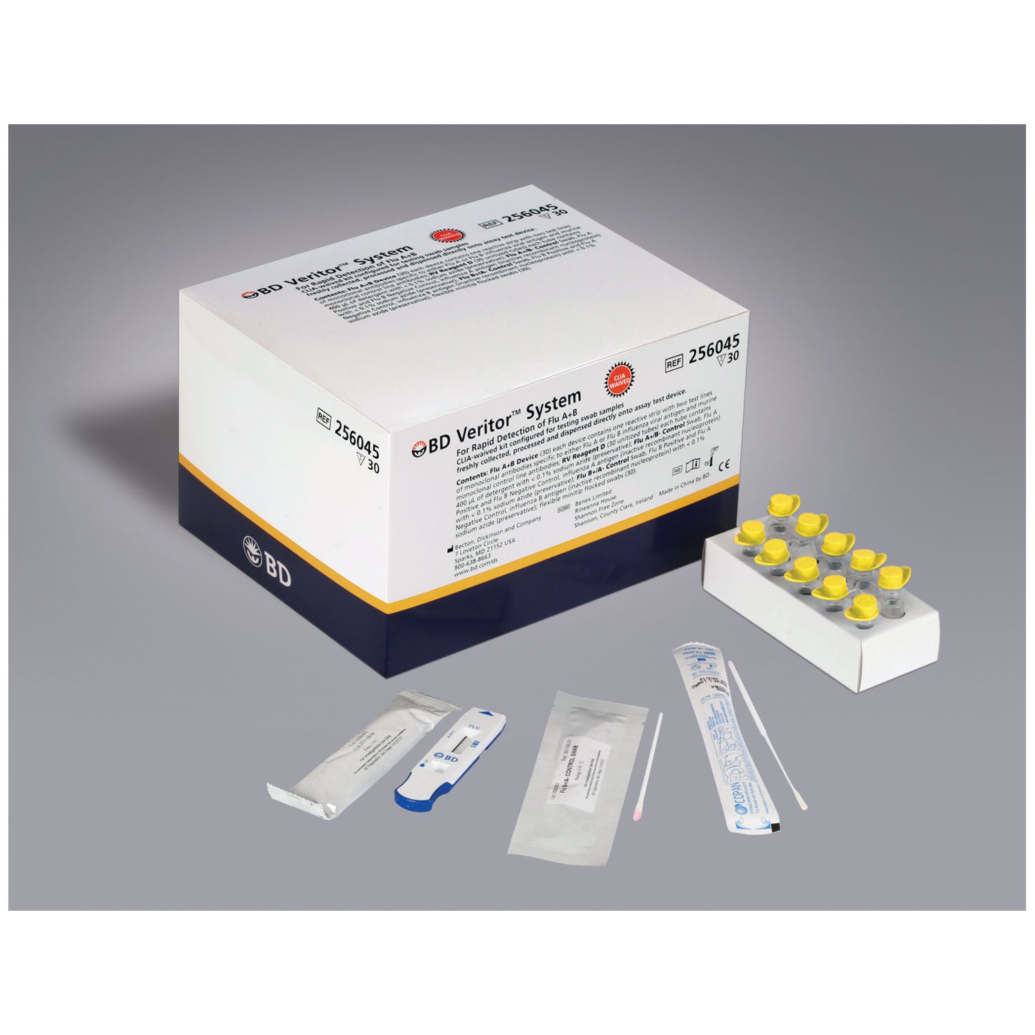 256041 - BD - Influenza A+B Clinical Kit, Mod Complex, 30 test/kt (Short-Dated; Non-Returnable) (Continental US Only) (Drop Ship Requires Pre-Approval)    , kt