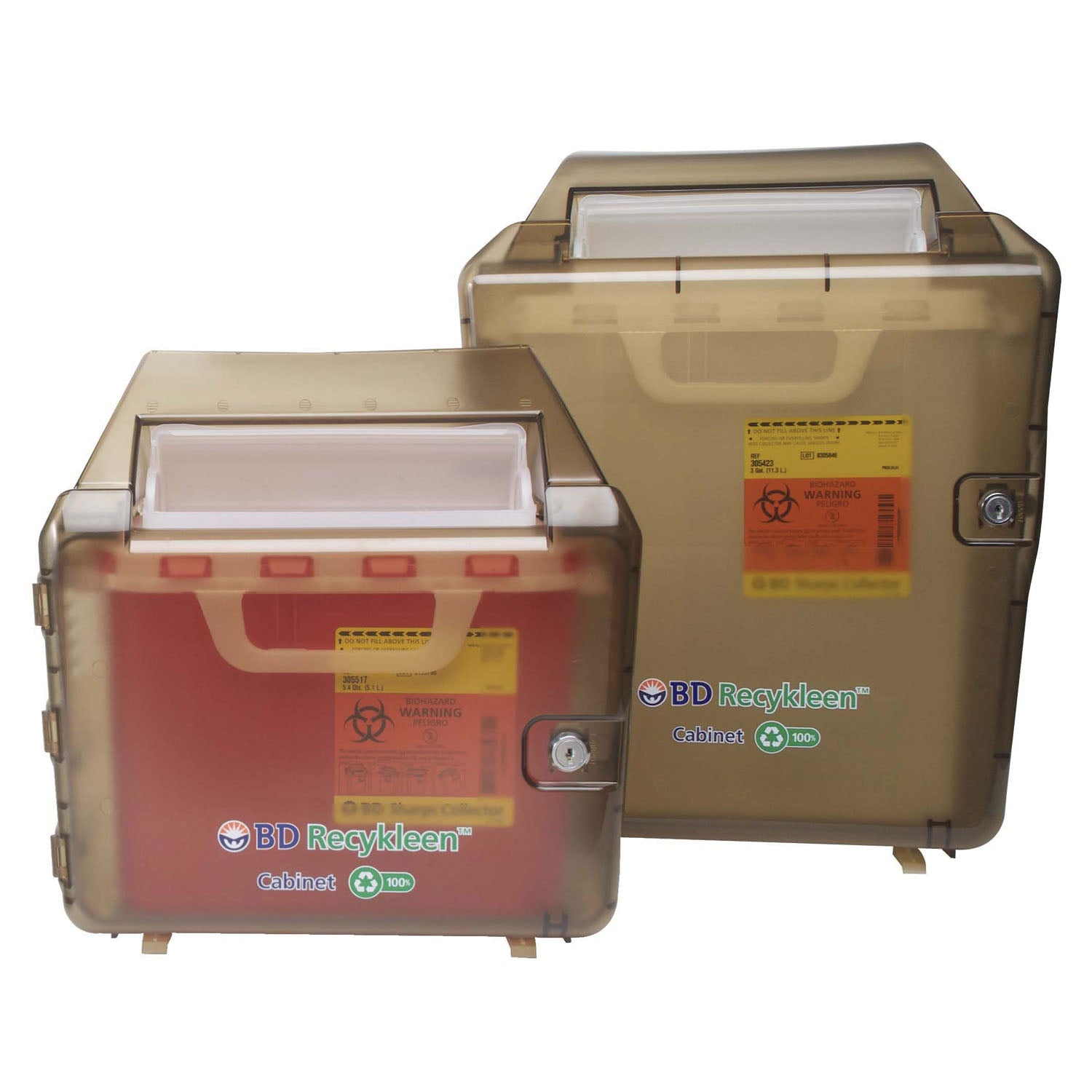 305097 - BD - Recycled Brown Locking Wall Cabinet, Shield, 2/3 Gal (Continental US Only) (Drop Ship Requires Pre-Approval)    , ea
