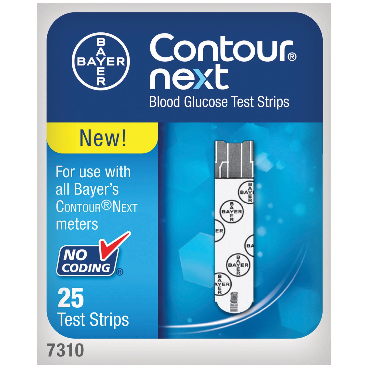 7310 - Ascensia Diabetes Care - Blood Glucose Test Strips, 25/btl (Minimum Expiry Lead is 90 days) (Continental US+HI, PR Only)    , btl