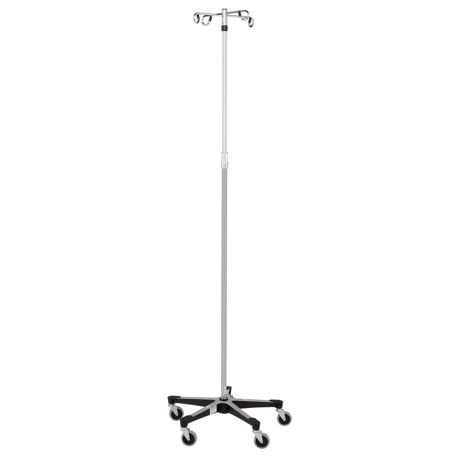 0537792400 - Blickman Industries - IV Stand, 4 Hook, 5 Leg Base On Casters (DROP SHIP ONLY)    , ea