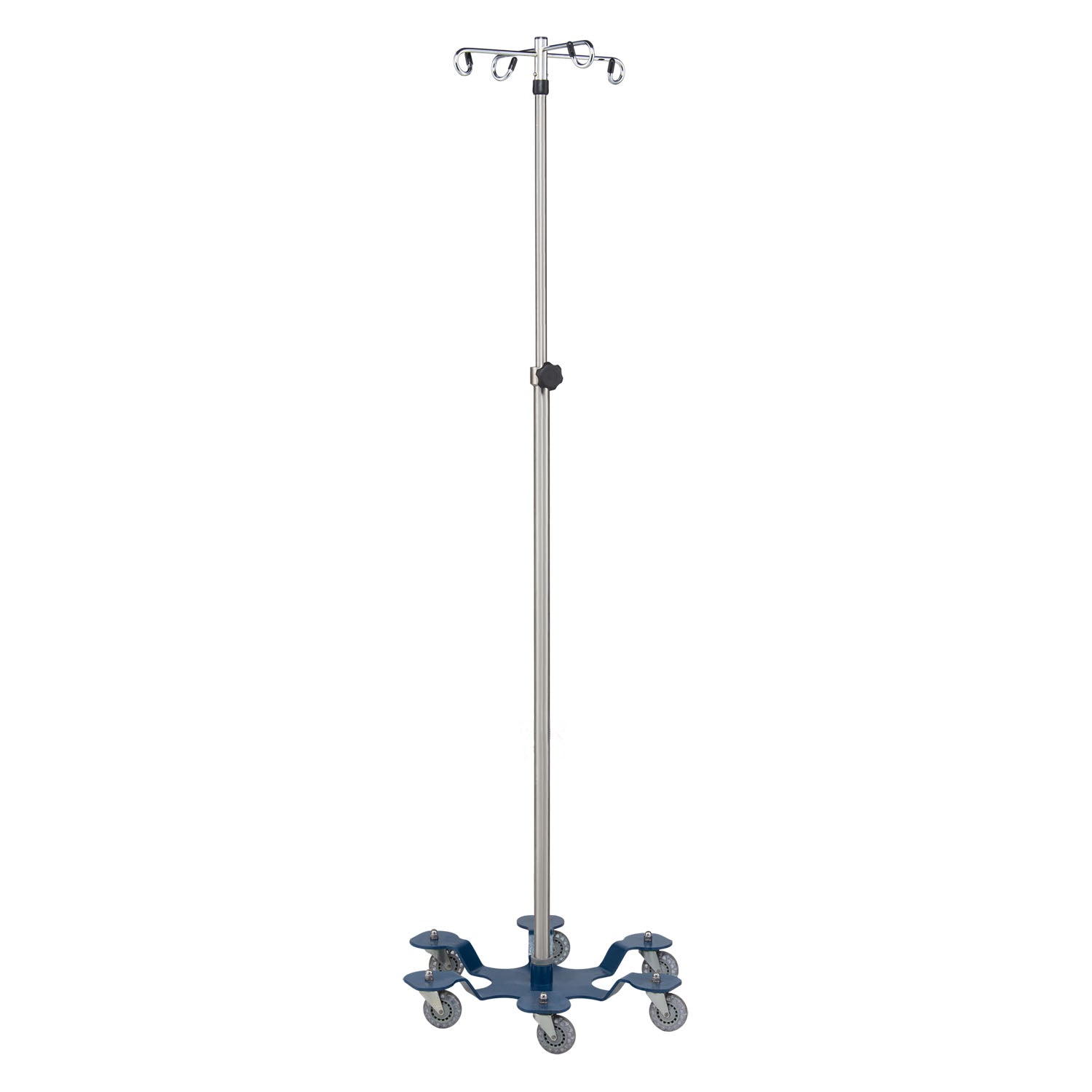 0541370400 - Blickman Industries - IV Stand, Heavy Duty, 4 Hook, 6 Leg, Powder Coated Low Center of Gravity Base (DROP SHIP ONLY)    , ea