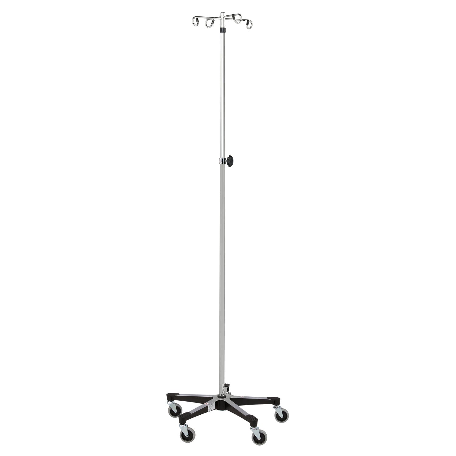 0561350400 - Blickman Industries - IV Stand, Heavy Duty, 4 Hook, Secure Grip Hooks, Wall Saver Base On 718 Casters (DROP SHIP ONLY)    , ea