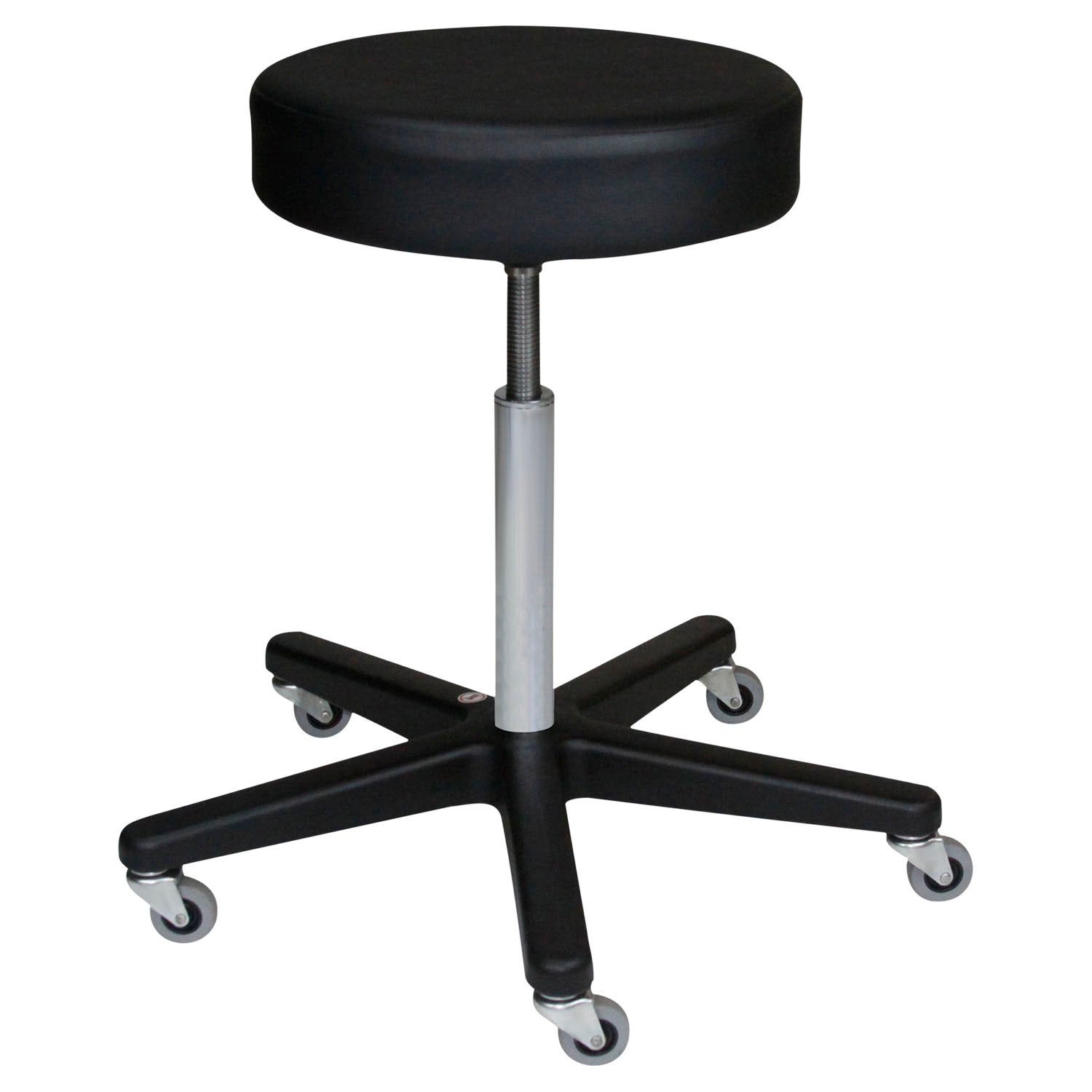 1021113125 - Blickman Industries - Exam Stool 1113, Black, (5) Leg, Black Composite Base (DROP SHIP ONLY)    , ea