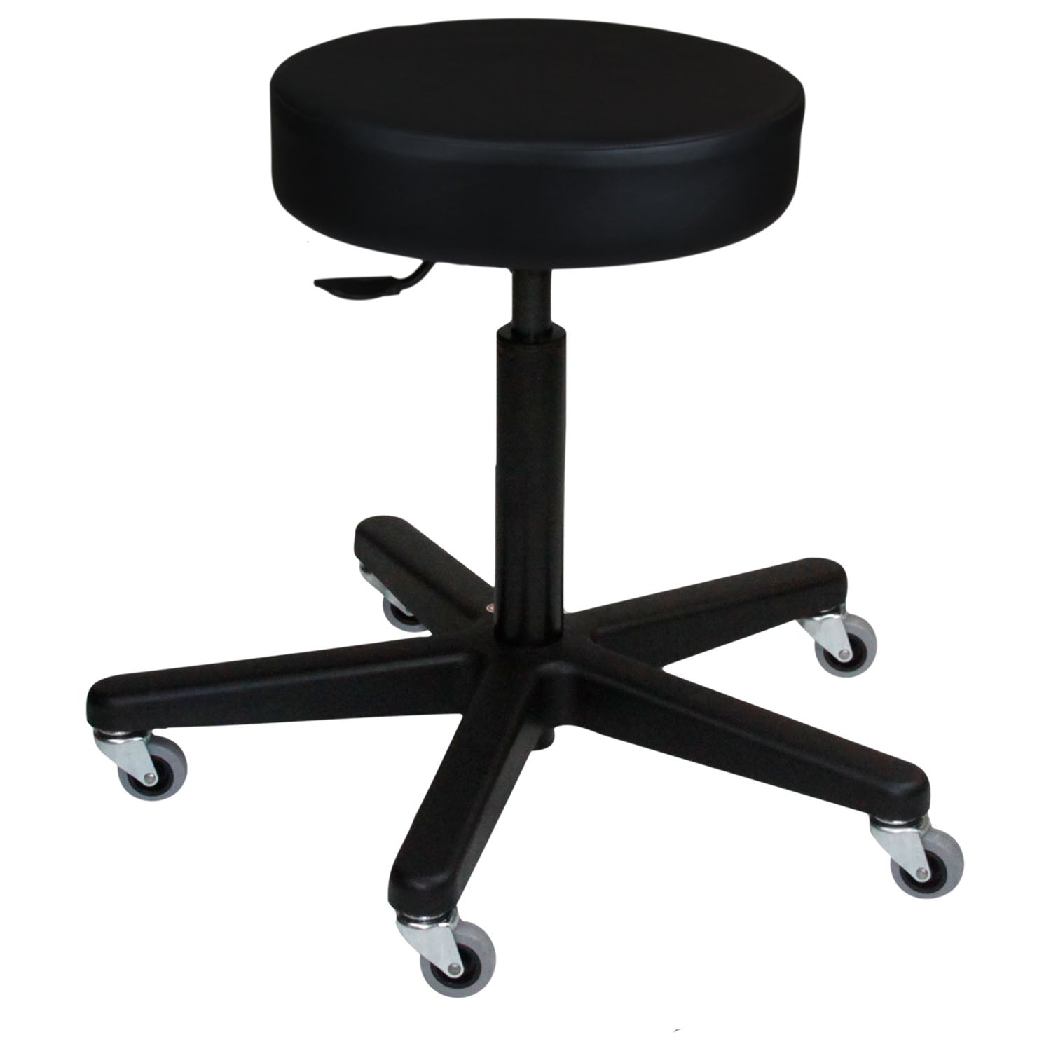 1041210125 - Blickman Industries - Pneumatic Exam Stool, Black, (5) Leg, Black Composite Base (DROP SHIP ONLY)    , ea
