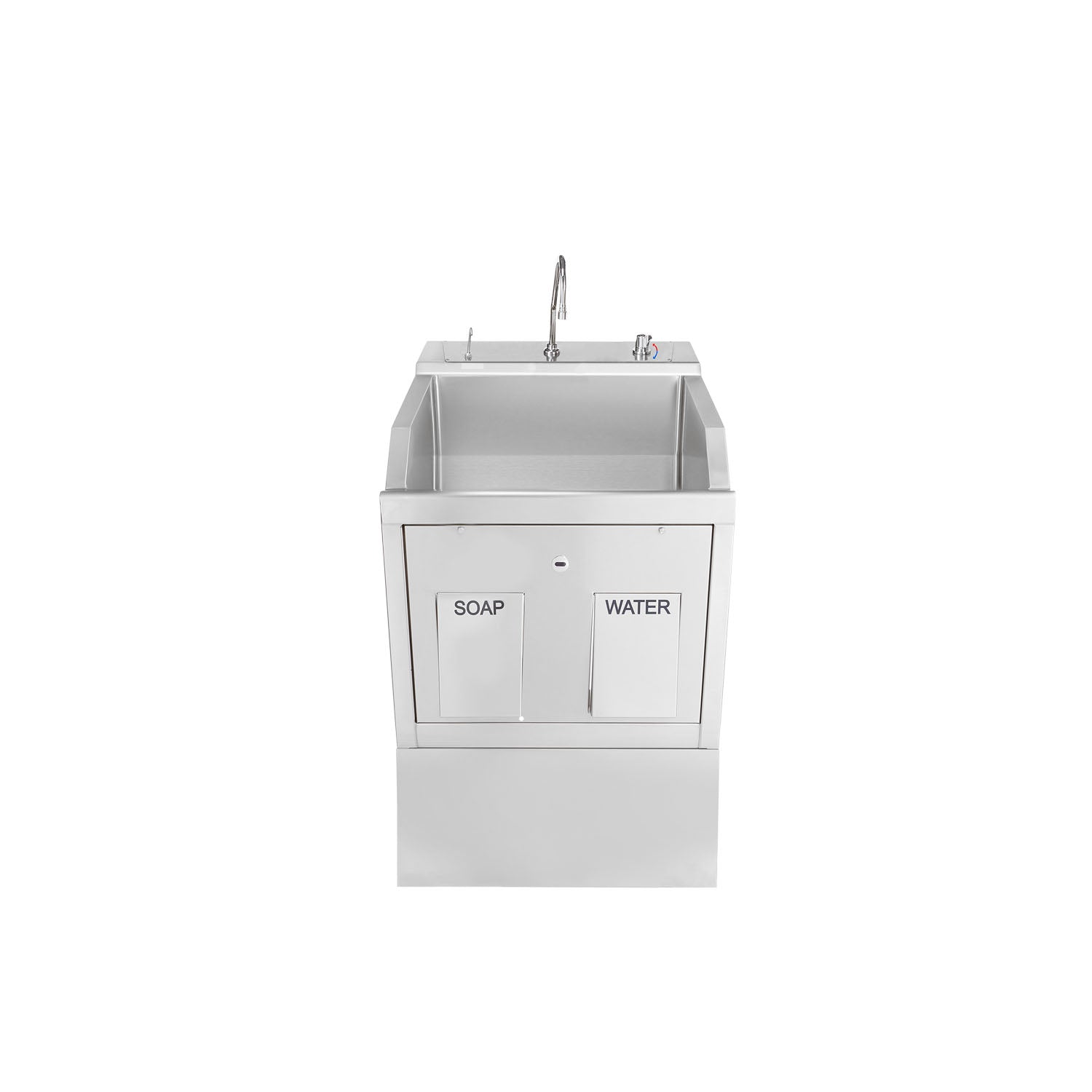 1339881P00 - Blickman Industries - Lodi Scrub Sink, (1) Place, Pedestal Mounted, Knee Action Control, Soap Dispenser, Infrared Water Control (DROP SHIP ONLY)    , ea