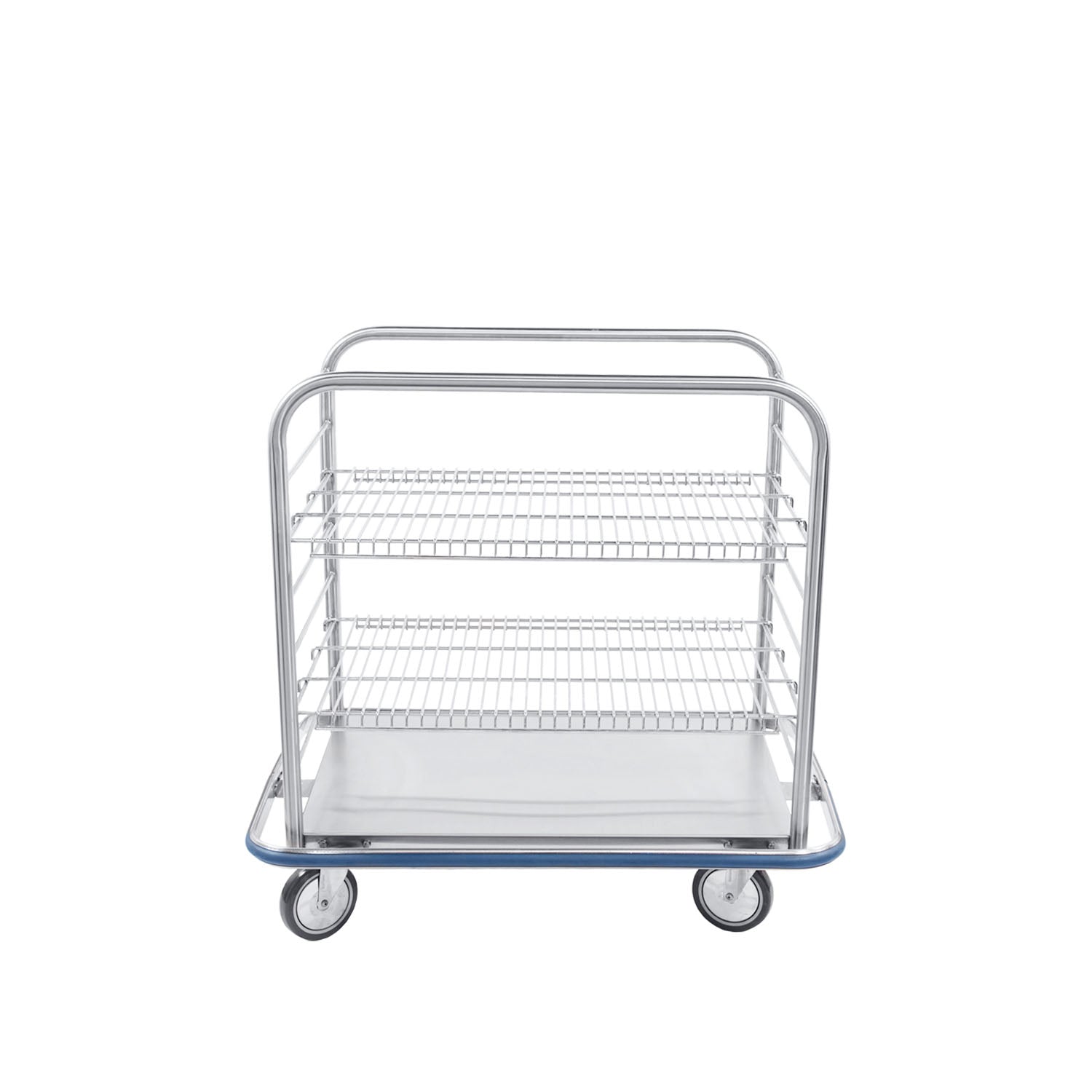 2410496000 - Blickman Industries - Open Case Cart 42"W x 40 3/4"H x 29"D, (2) Adjustable Stainless Steel Wire Shelves (DROP SHIP ONLY)    , ea