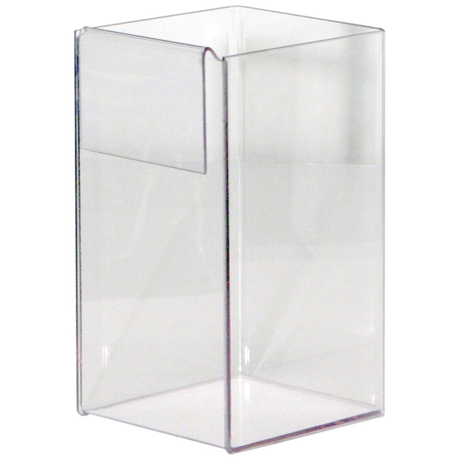 MP-085 - MarketLab, Inc. - Storage Caddy, Clip-On, Holds A Variety Of Medical Supplies, Clips to the Side of Protection Organizers Greater Than 4" Deep, Clear PETG Plastic, 4 13/16"W x 8 1/8"H x 5 1/16"D (Made in USA)    , ea