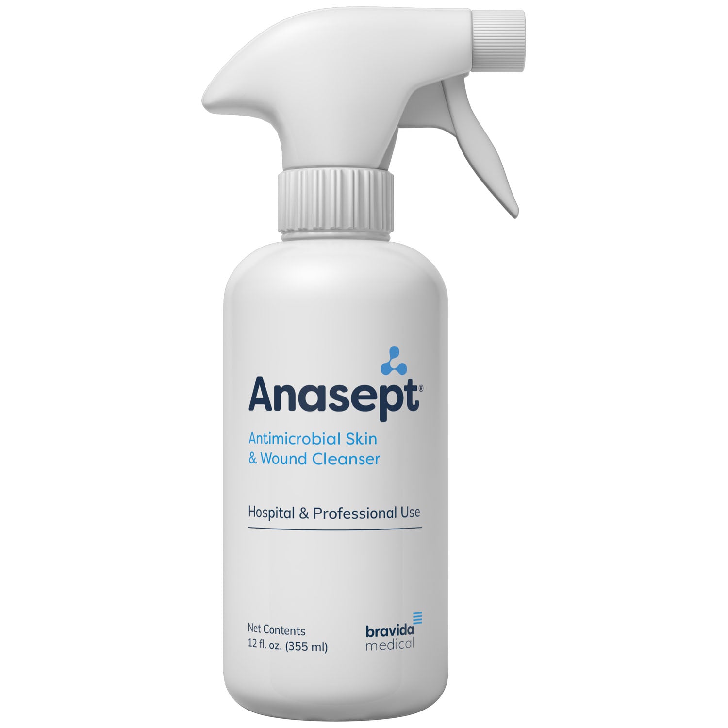 4012SC - Bravida Medical - Anasept® Antimicrobial Skin & Wound Cleanser, 12oz, Trigger Sprayer, 12/cs (119 cs/plt)    , cs