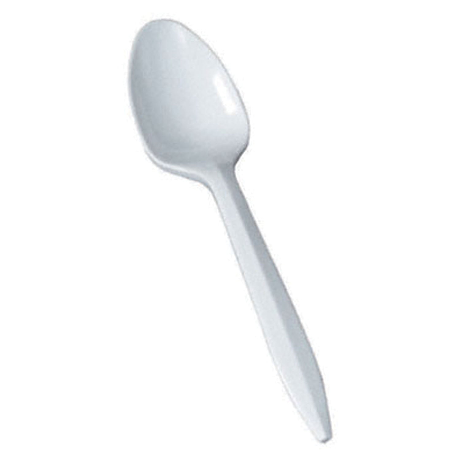 75002494 - Bunzl Distribution Midcentral, Inc. - Plastic Spoons, Medium, White, Bulk, P/P, 1000/cs (DROP SHIP ONLY) ($1250 Minimum Order Mix & Match with Prepaid Freight to Remain at $1250) (Freight Added to Any Order Outside of Bunzl's Delivery Area)