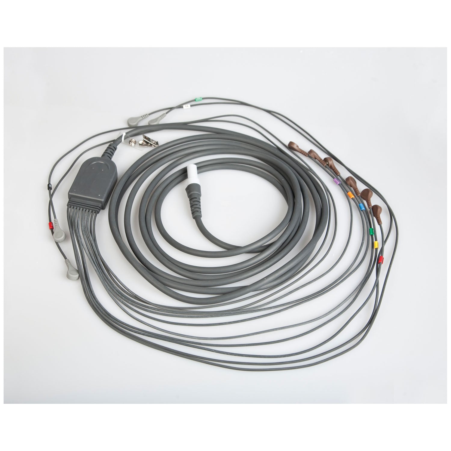 60-00185-01 - Hillrom - 10 Lead Patient Cable For Q-Stress, AHA 43" Leadwires, Snap Connection (US Only)    , ea