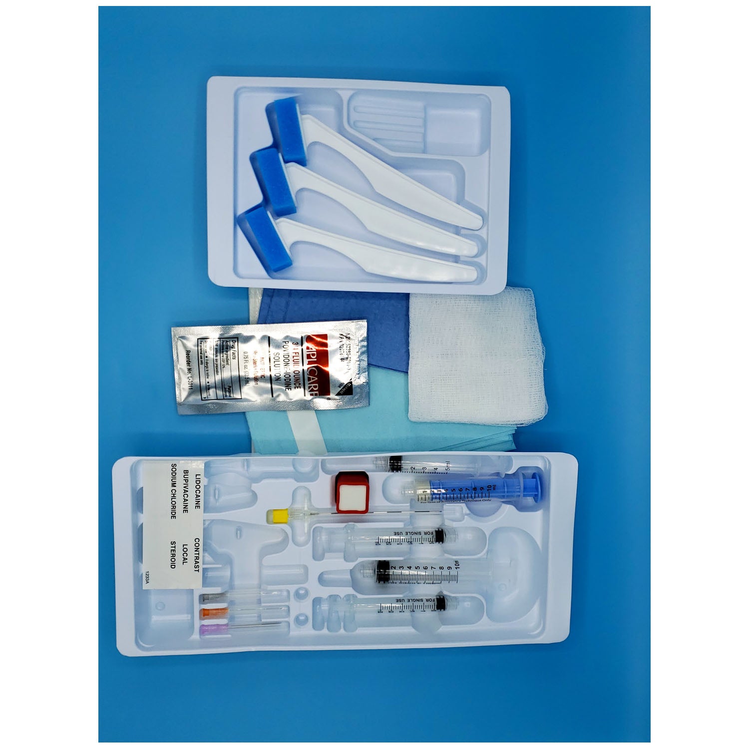 677 - Busse Hospital Disposables, Inc. - Single-Dose Epidural Tray with 20G x 3½" Tuohy Epidural Needle & 10mL Busse LOR syringe with L/L Tip,10/cs (Rx) (US Only)    , cs