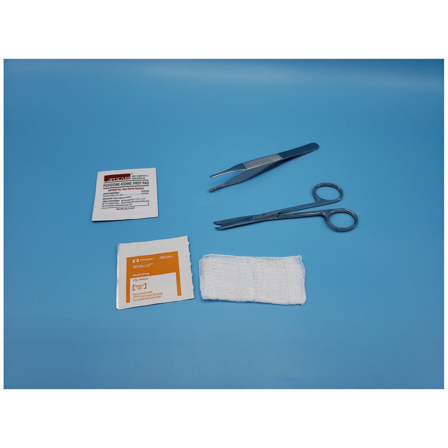 726 - Busse Hospital Disposables, Inc. - 拆線套裝 與 #723 相同，區別在於：1 把 Littauer 剪刀代替 Iris 剪刀，無菌，50 把/箱（僅限美國），箱裝