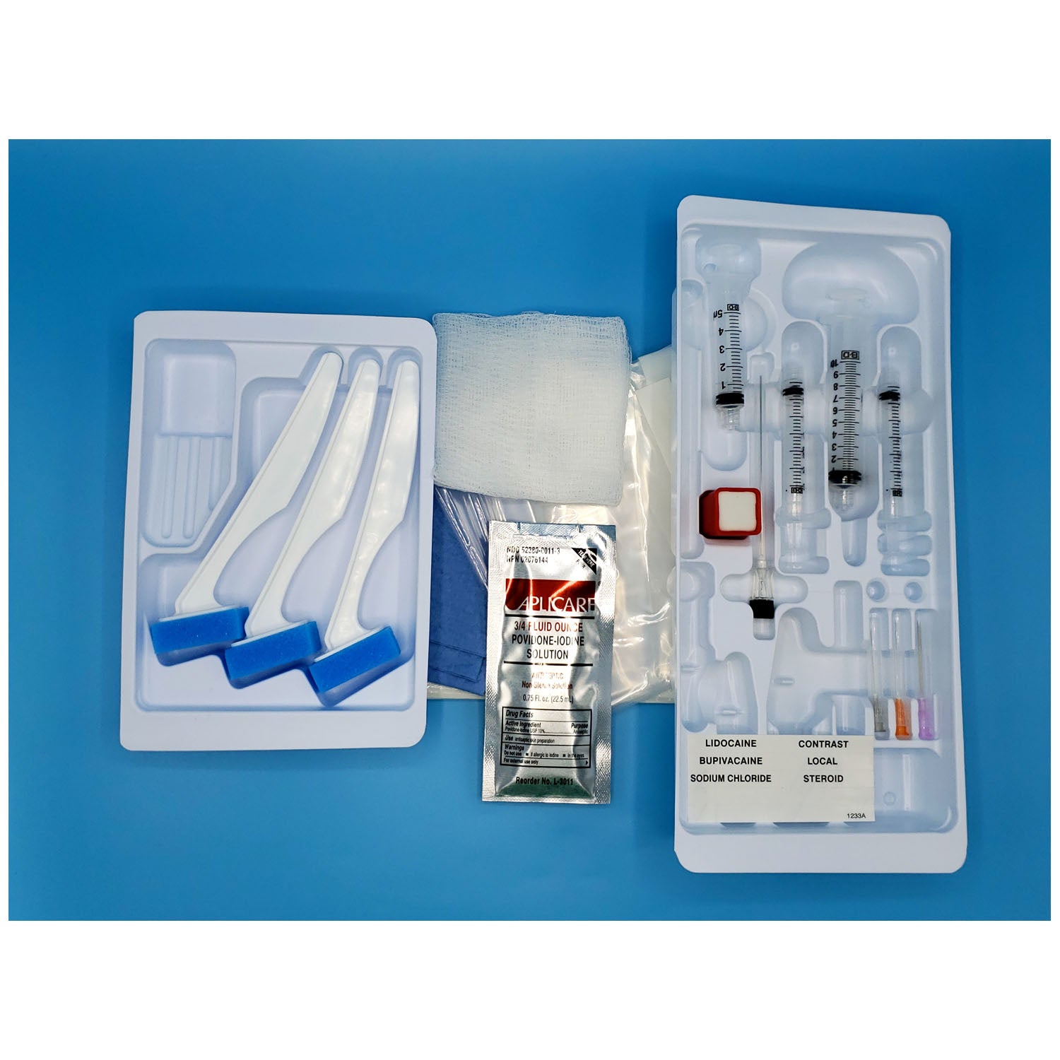 733 - Busse Hospital Disposables, Inc. - Bandeja para bloqueo nervioso con aguja Quicke de 22 G x 3½", 10 unidades (con receta médica) (solo EE. UU.)