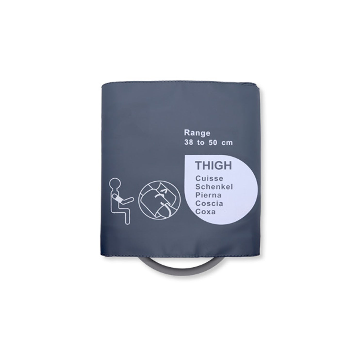 10335 - Cables and Sensors - Reusable NIBP Cuff, Thigh, Single Hose, 38 - 50cm, OEM: CU-US3860HP, 0683-15-0005-01, 989803104191, 989803147911, M1576A, M4559B, 989803150461, M4559B5 (DROP SHIP ONLY) (Freight Terms are Prepaid & Added to Invoice - Contact