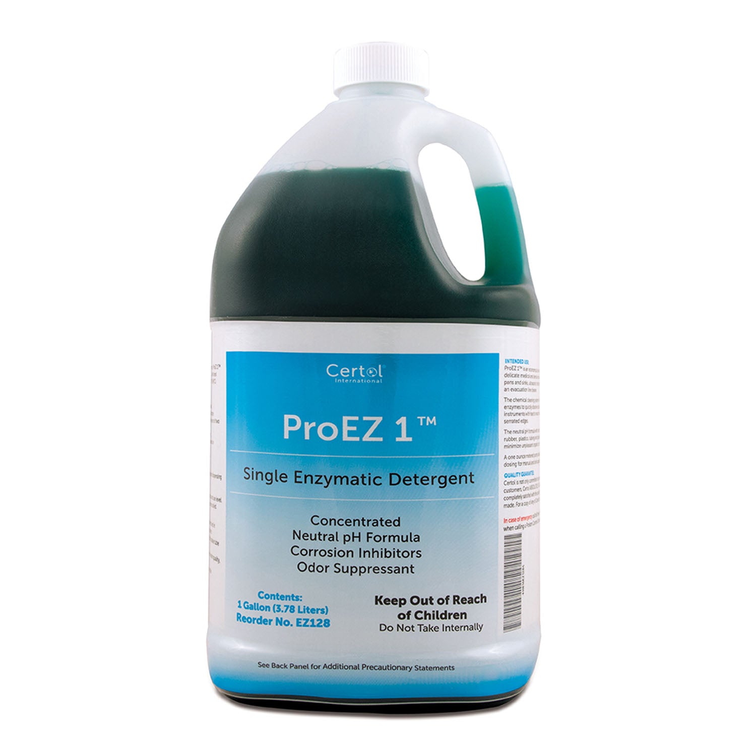 EZ128 - MicroCare, LLC - 單效酵素洗滌劑濃縮液，1 加侖裝，1 盎司泵頭，4 瓶/箱（至少保質期為 90 天）（此商品不可退貨），箱裝