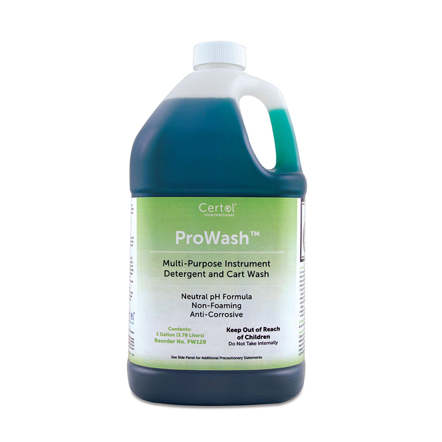 PW128 - MicroCare, LLC - Detergente para instrumentos y lavado de carros ProWash, botella de 1 galón, bomba de 1 oz, 4/caja