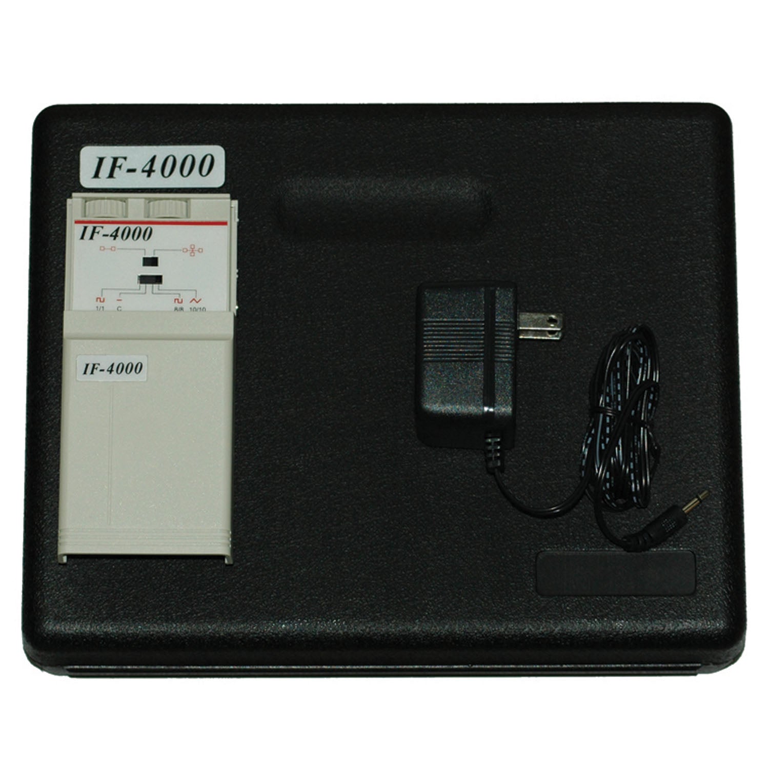 DF4000 - Compass Health - 4000 Analog Interferential Unit, System Comes Complete with: Device, AC Adaptor, Lead Wires, Four Self-Adhesive Reusable Electrodes, 9-Volt Battery, Carrying Case, and Instruction Manual, Basic Assembly Required, 1 Year Warranty