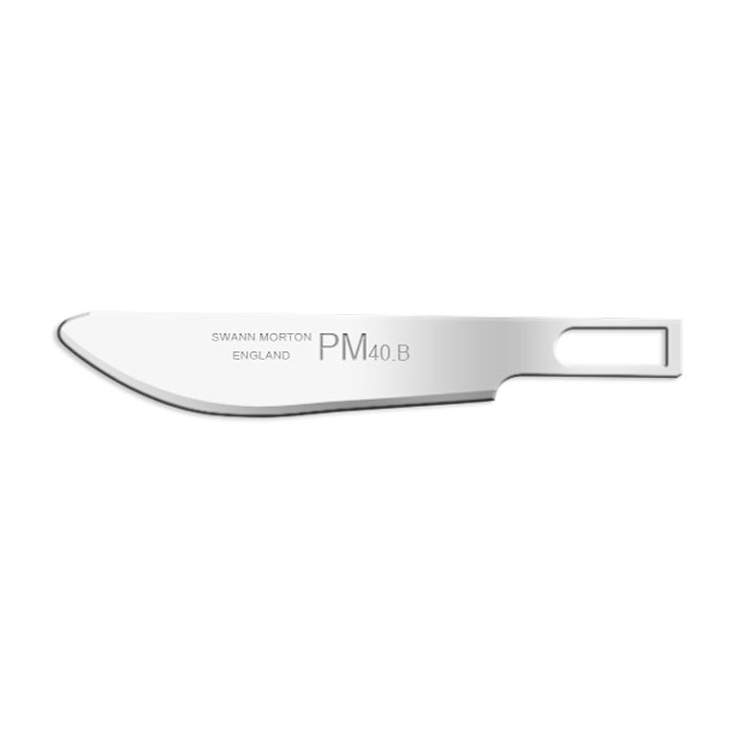 02PM40B - Cincinnati Surgical Company - Blade, Swann Morton, Carbon Steel, Size 40b, Non-Sterile, 10/bx (DROP SHIP ONLY)    , bx