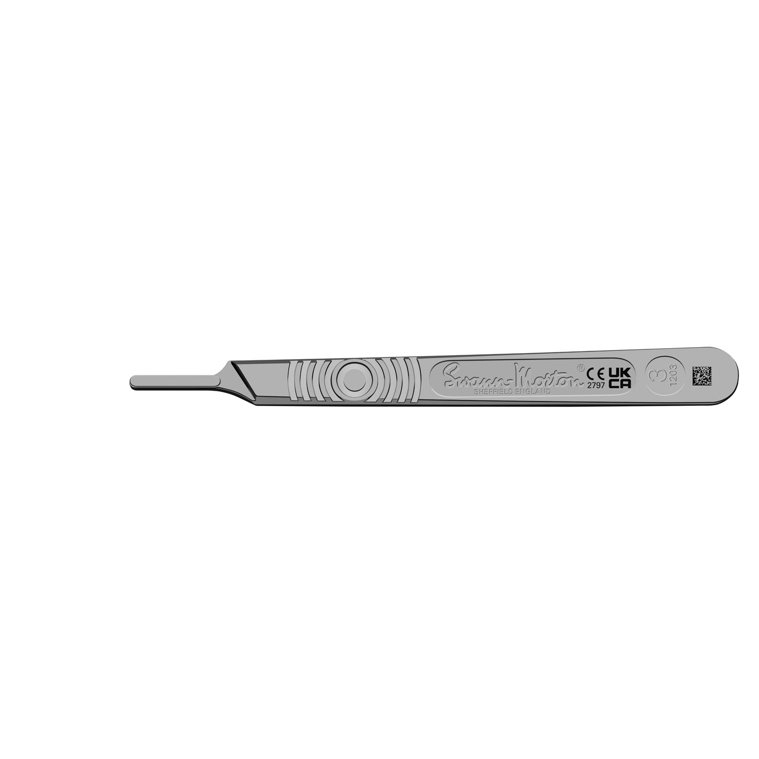 073S - Cincinnati Surgical Company - Surgical Handle, Stainless Steel, Fits Blades 6-16, UDI Compliant, Size 3 (DROP SHIP ONLY)    , ea