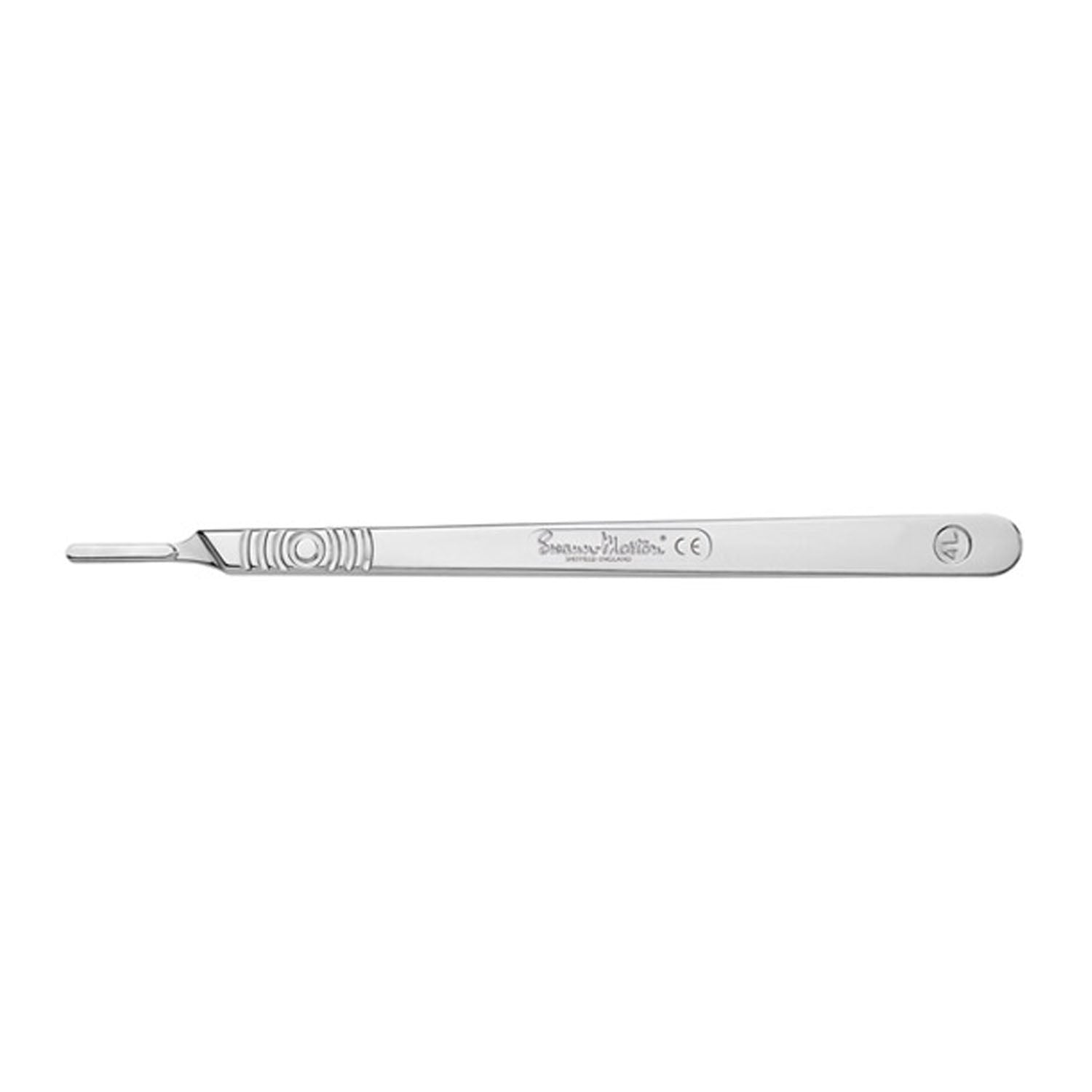 074L - Cincinnati Surgical Company - Surgical Handle, Stainless Steel, Fits Blades 18-27, Size 4, Long (DROP SHIP ONLY)    , ea