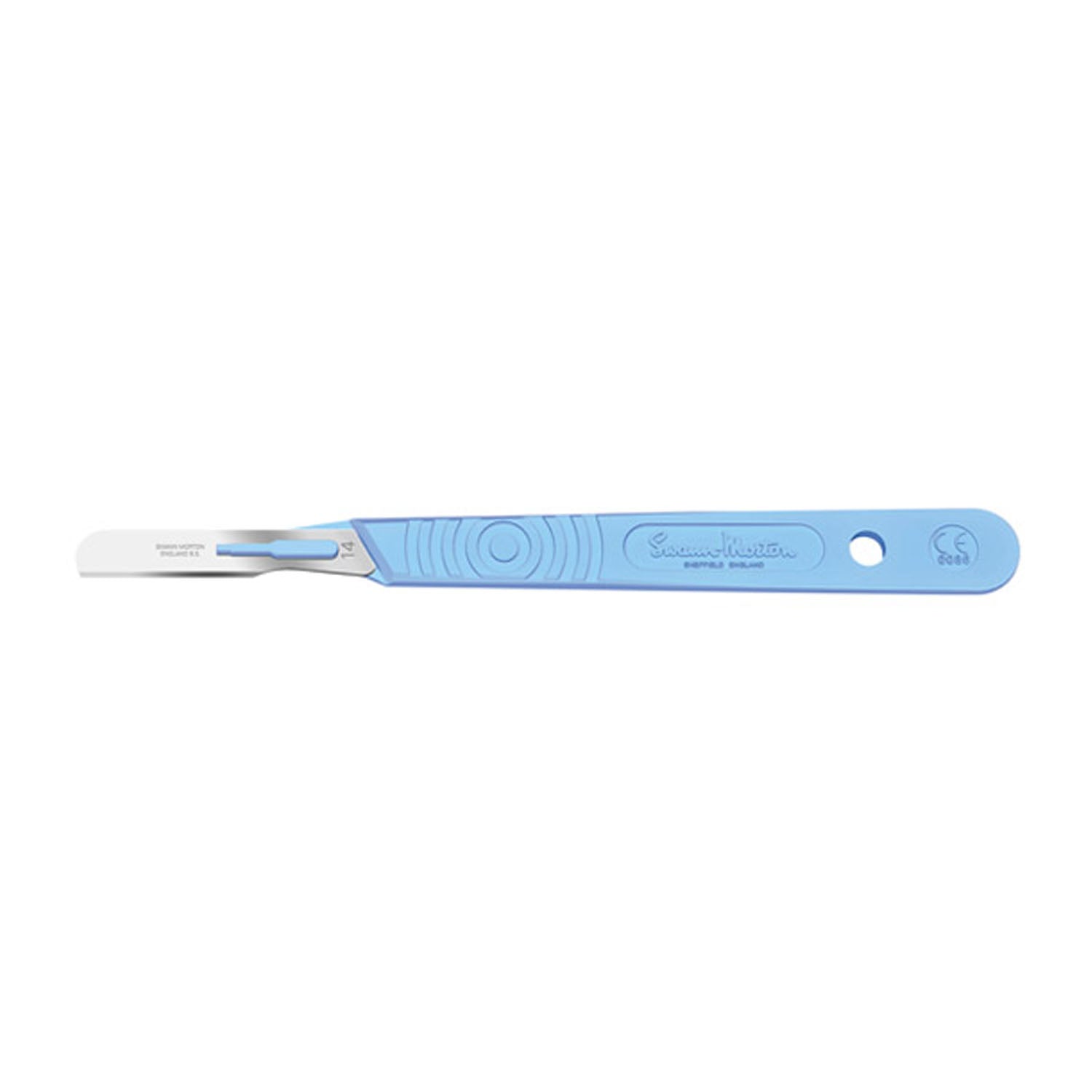 SM0519 - Cincinnati Surgical Company - Scalpel, Swann Morton, Size 14, Blue Handle, Disposable, Sterile, 10/bx (DROP SHIP ONLY)    , bx