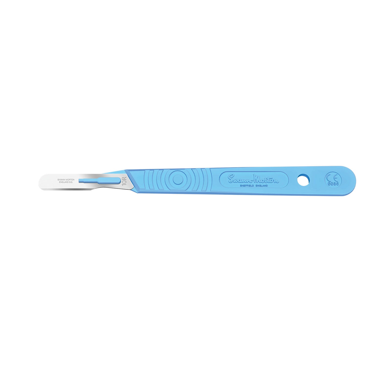 SM6690 - Cincinnati Surgical Company - Scalpel, Guarded, Stainless Steel, Size 10r, Blue Handle, Disposable, Sterile, 10/bx (DROP SHIP ONLY)    , bx