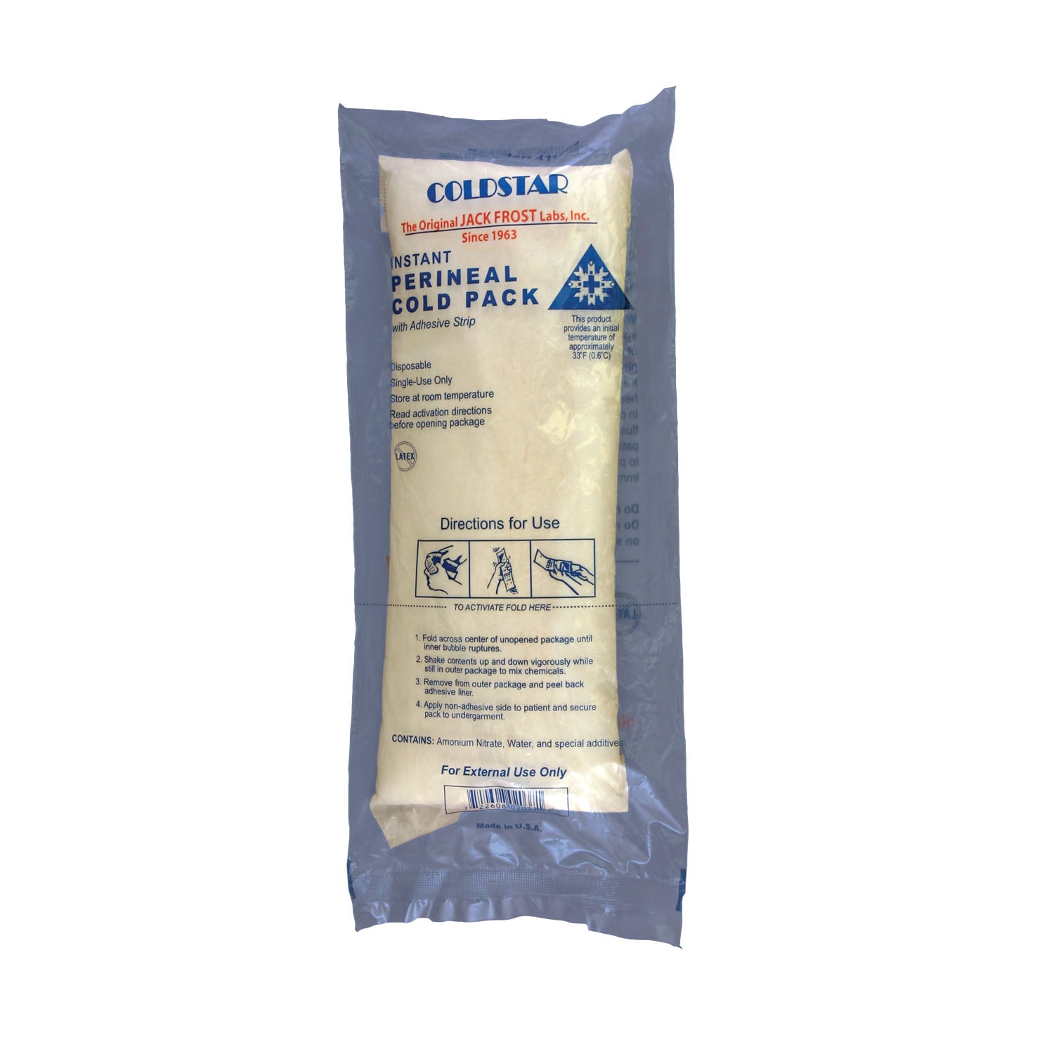 411204 - ColdStar International, Inc. - Cold Pack, Perineal, 4" x 11", 24/cs (Made in the USA) (TAA Compliant)    , cs