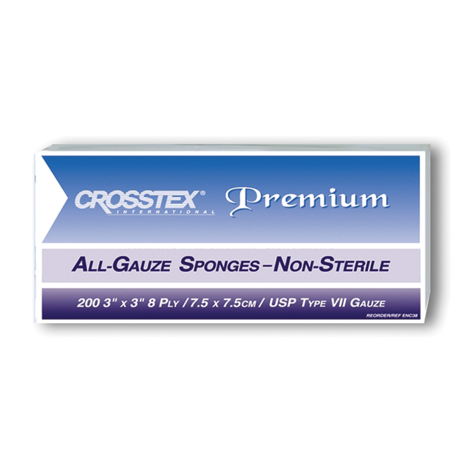 ENC38 - Crosstex International - Sponge, 3" x 3", 8-Ply, 4000/cs    , cs