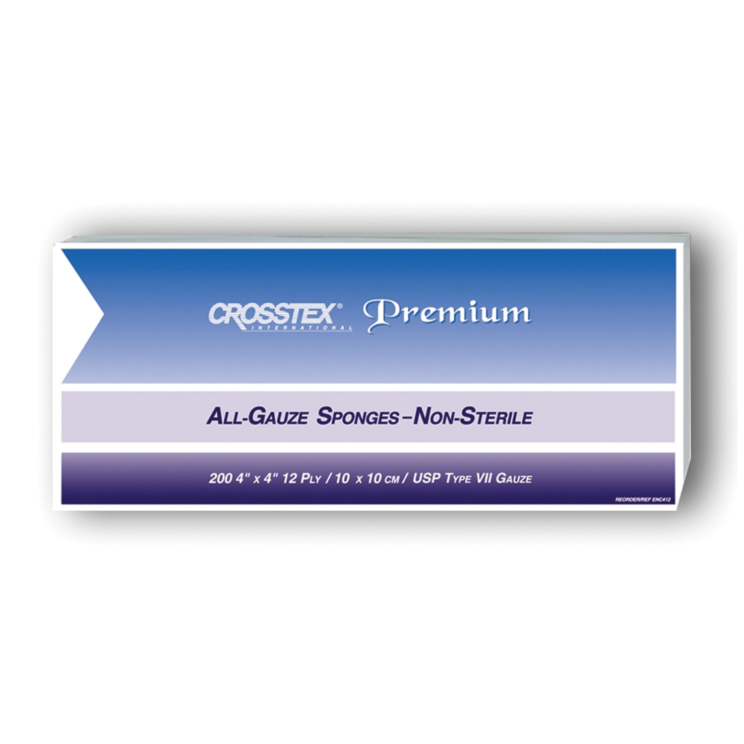 ENC412 - Crosstex International - Sponge, 4" x 4", 12-Ply, 2000/cs    , cs