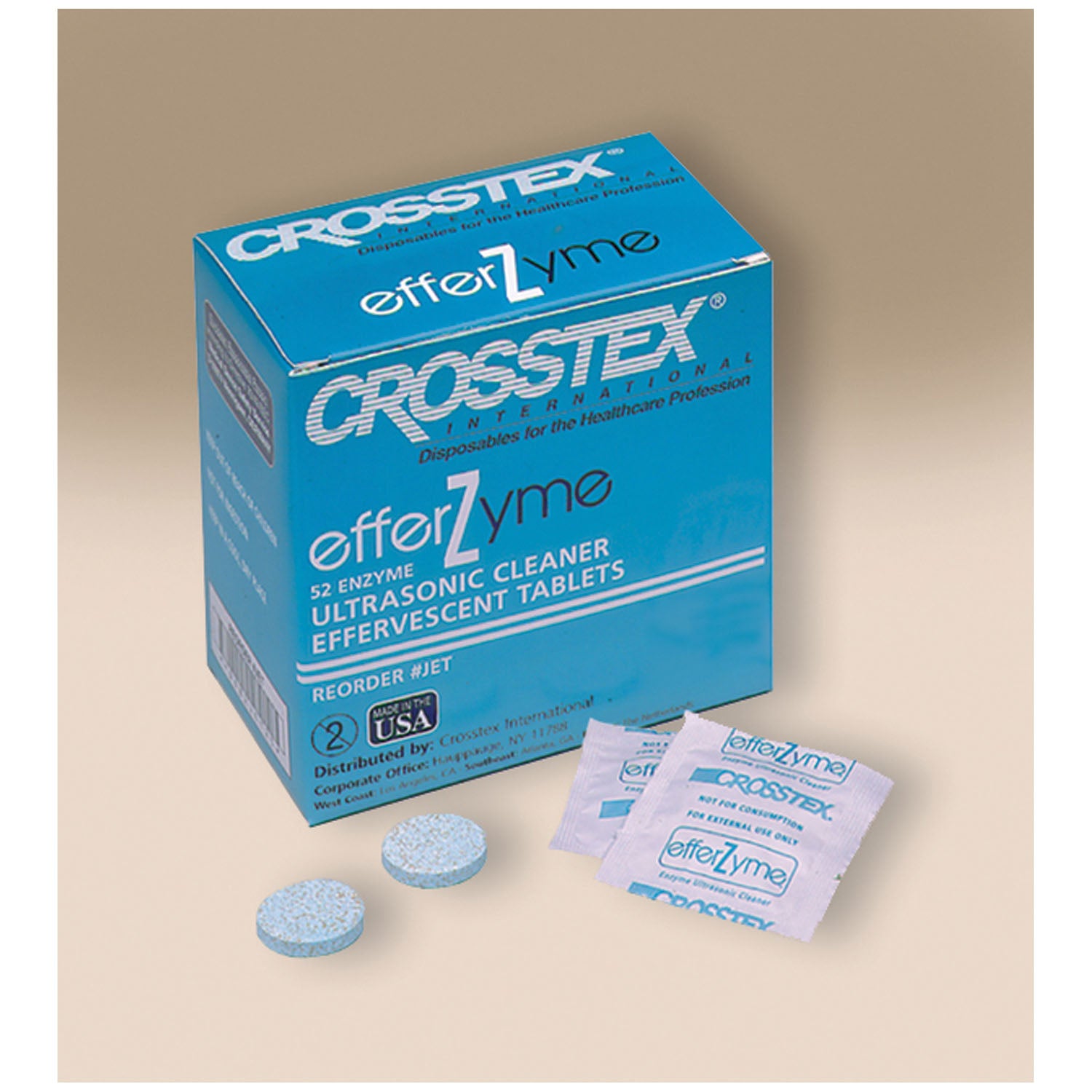 JET - Crosstex International - Cleaning Tablets, Spearmint Scent, 2 Tablets per Gal, 52 tabs/bx, 6 bx/ctn, 4 ctn/cs    , cs