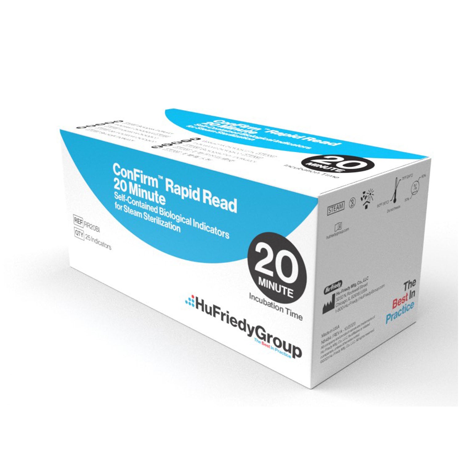 RR20BI - Crosstex International - Steam Biological Indicators, Rapid Read 20-Minute, 25/bx    , bx