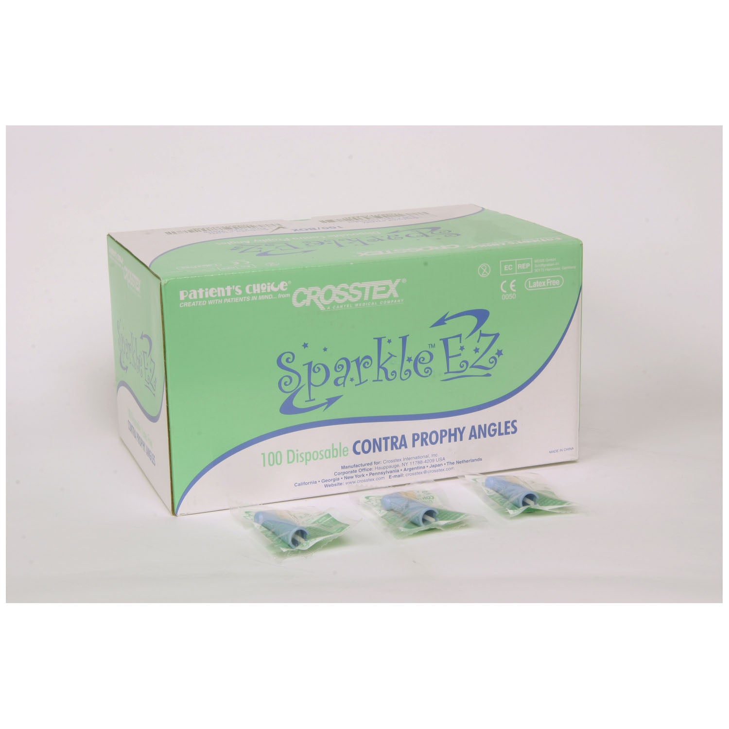 TPASEZ - Crosstex International - Prophy Angle, White Soft Cup, 100/bx    , bx